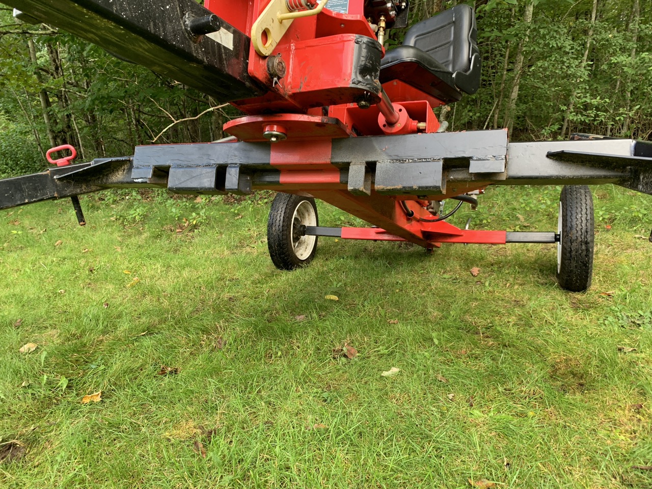 Wheels removed